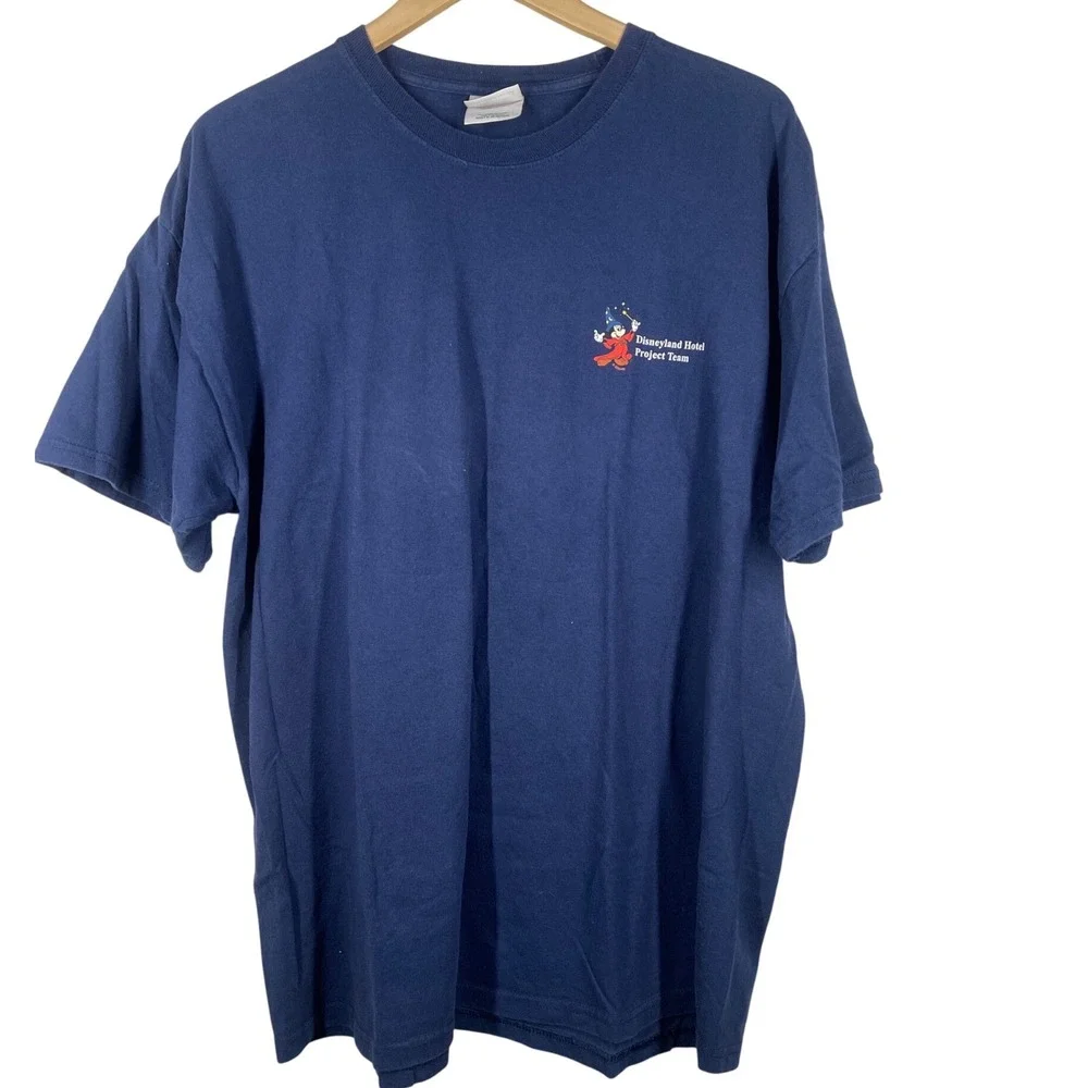 Disneyland Hotel Project Team Renovation 2009-2011 T-Shirt Mens XL Navy - Picture 2 of 6